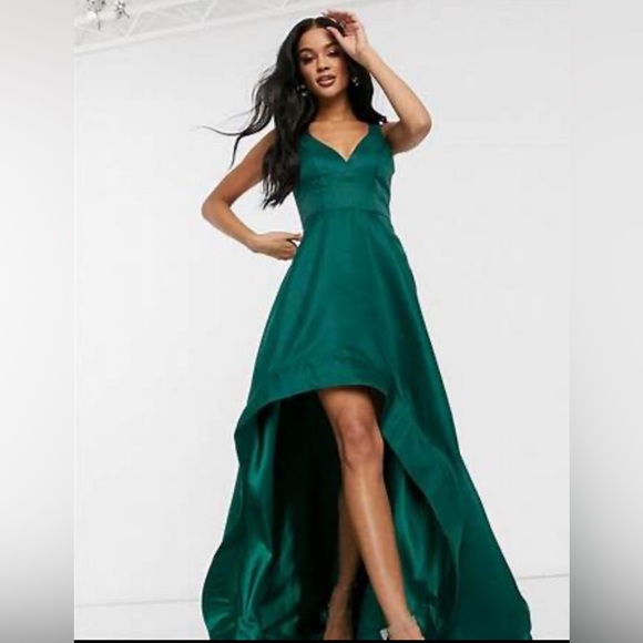 Beautiful emerald green high low dress! - Picture 1 of 4